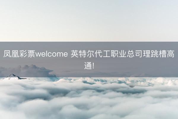 凤凰彩票welcome 英特尔代工职业总司理跳槽高通!
